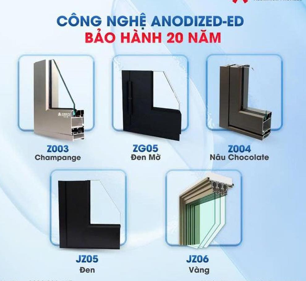 màu sơn Anodized ED