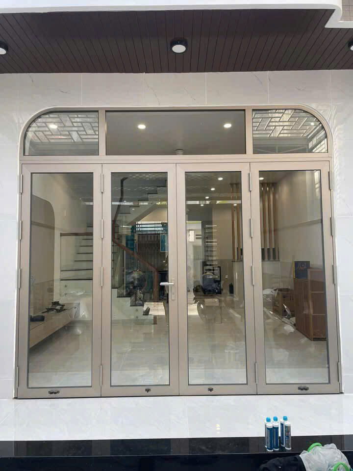 thi công cửa nhôm Xingfa Class A Anod hệ 55
